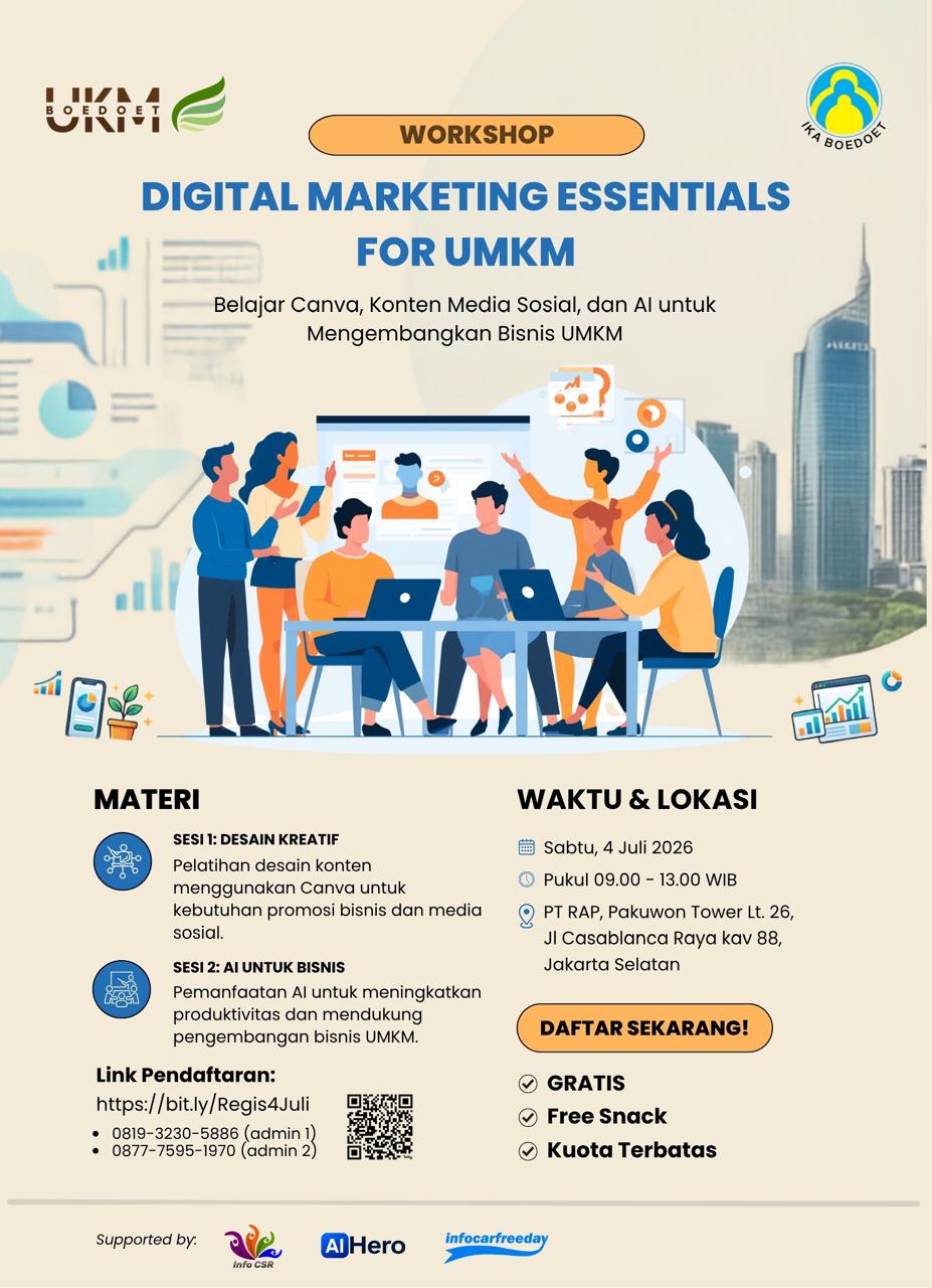 Workshop : Digital Marketing Essential For UMKM